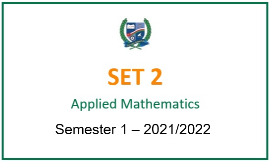 SET2-2021S1 Applied Mathematics (in English)