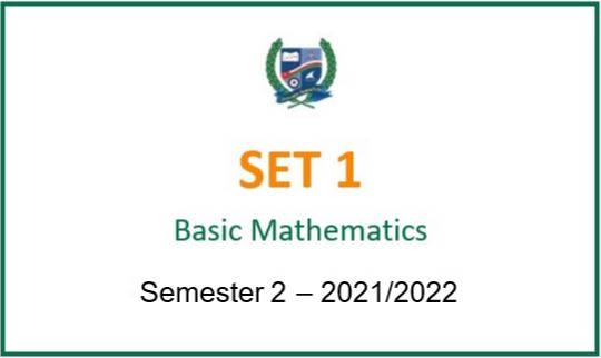 SET1-2021S2 Basic Mathematics (in English)