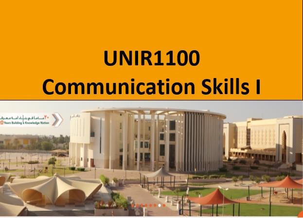 UNIR1100-2021S3 UNIR1100 - 2021S3 Communication Skills I