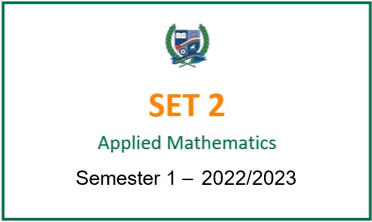 SET2-2022S1 SET2 Applied Mathematics (in English)