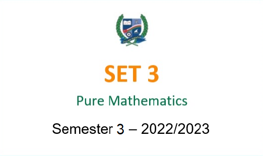 SET3-2022S3 SET3 Pure Mathematics (in English)