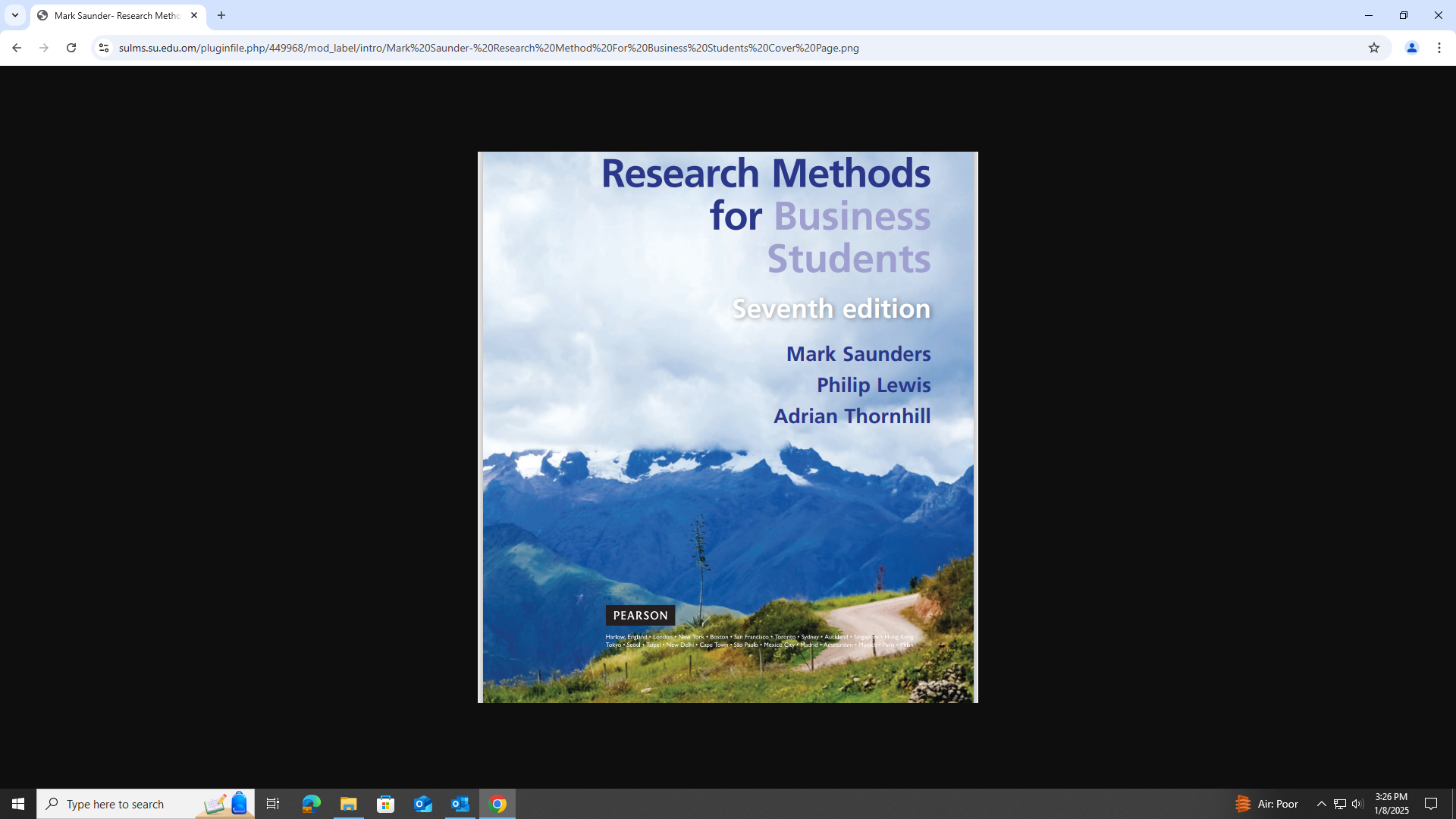 Business Research Methods / Research Project(A)- equivalency